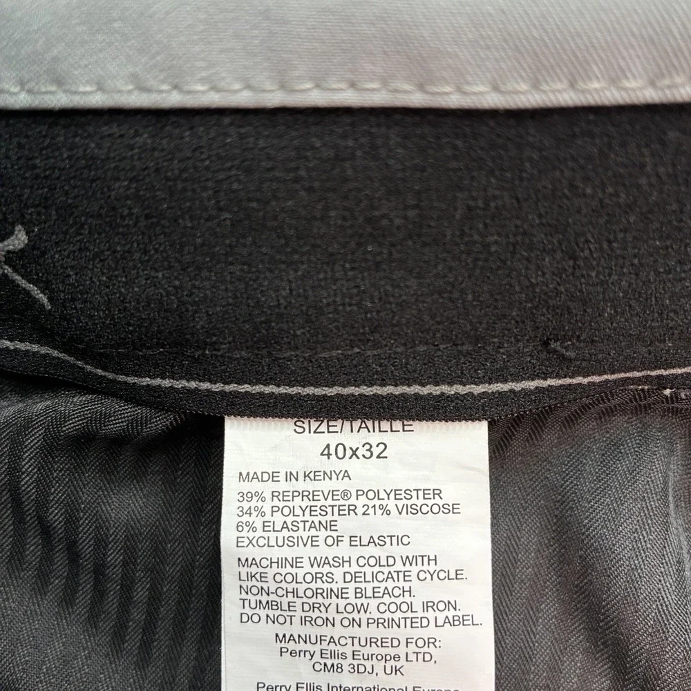 New Savane Performance Dress Pants Flat Front Men's Size 40x32 Gray Stone NWT